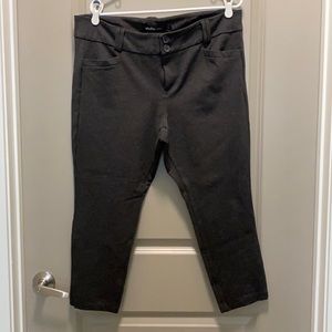 Gray stretchy dress pants